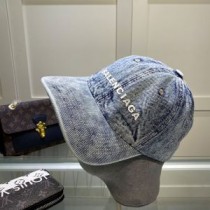 Balenciaga Logo Front Cap In Blue
