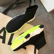Balenciaga Speed Sneakers Knit UniseX In BlackYellow