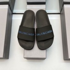 Balenciaga Pool Slides UniseX In BlackBlue