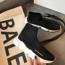 Balenciaga Speed Sneakers Knit UniseX In BlackWhite