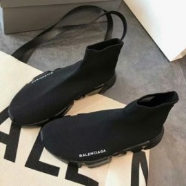 Balenciaga Speed Sneakers Knit UniseX In All Black