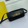 Balenciaga Medium Gossip Bag Crocodile Embossed Leather In Black