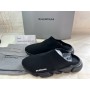 Balenciaga Speed Runner Stretch Sock Mule Logo Slip On Black